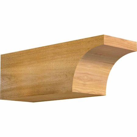 Ekena Millwork Huntington Rough Sawn Rafter Tail, Western Red Cedar, 6"W x 6"H x 18"L RFT06X06X18HUN00RWR